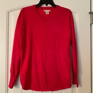 MAX Studio - Small Coral/Orange Sweater Top  -NWOT